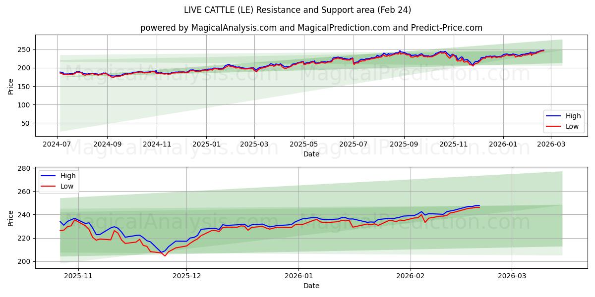 जीवित मवेशी (LE) Support and Resistance area (23 Feb) 