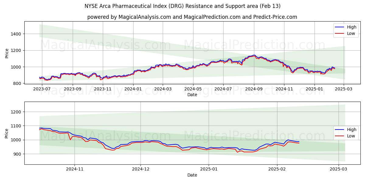  NYSE Arca Pharmaceutical Index (DRG) Support and Resistance area (29 Jan) 