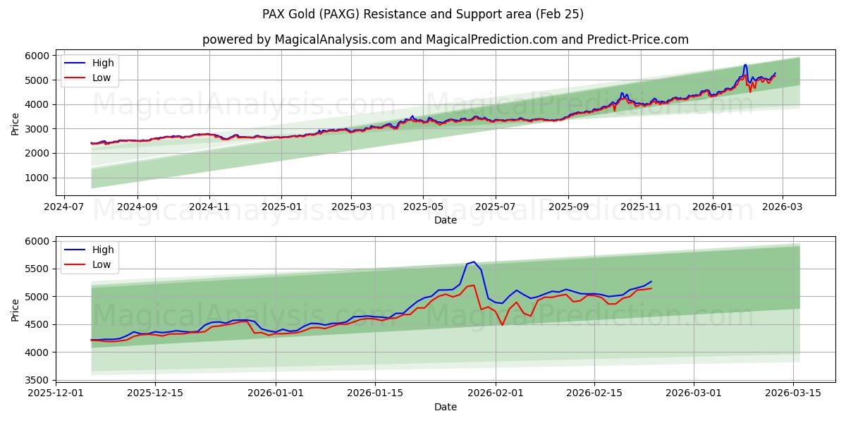  PAX-goud (PAXG) Support and Resistance area (24 Feb) 