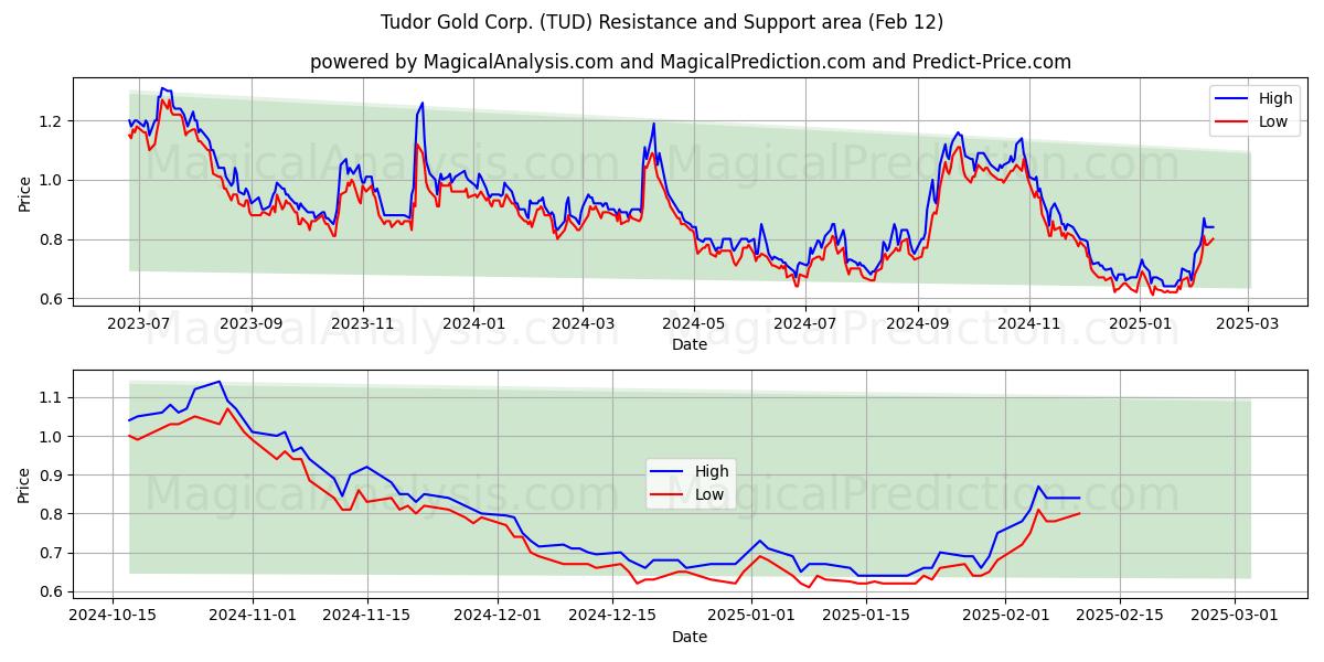  Tudor Gold Corp. (TUD) Support and Resistance area (28 Jan) 