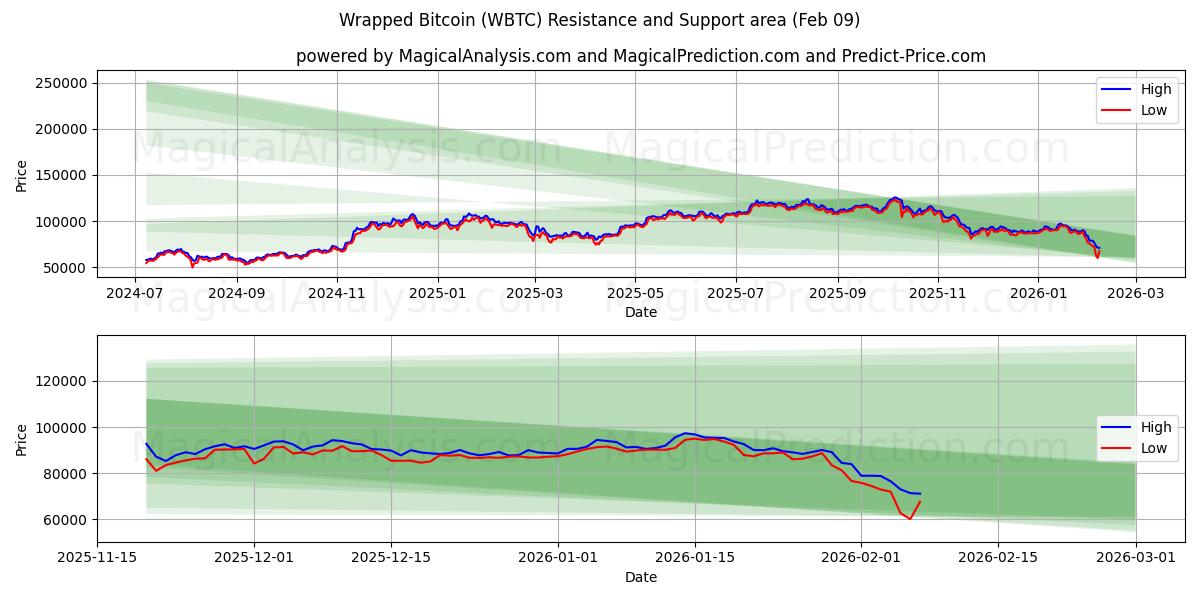  Wrapped Bitcoin (WBTC) Support and Resistance area (08 Feb) 
