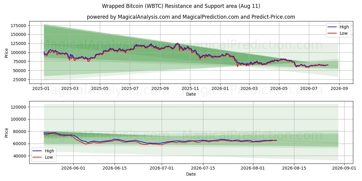  Innpakket Bitcoin (WBTC) Support and Resistance area (10 Aug) 